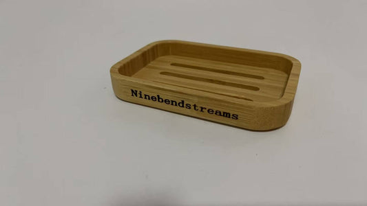 Ninebendstreams Modern Bamboo Fiber soap Holder and soap Dish Combination (Removable), Used in Kitchens, bathrooms, and bar Sinks
