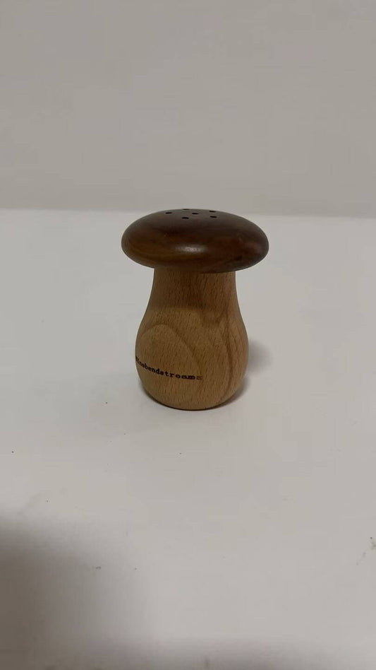 Toothpick Holder, Cute Mushroom Toothpick Dispenser, Kitchen Home Restaurant Dining Room Toothpick Container Birthday Mother's Hostess Gift for Friend Family Wooden Decoration