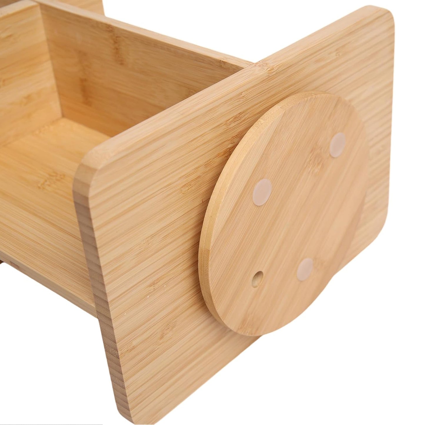 Ninebendstreams 360 Rotating Makeup Organizer for Vanity, Bamboo Desk Organizer, Wood Cosmetic Storage for Desk, Bathroom, Countertop Vanity