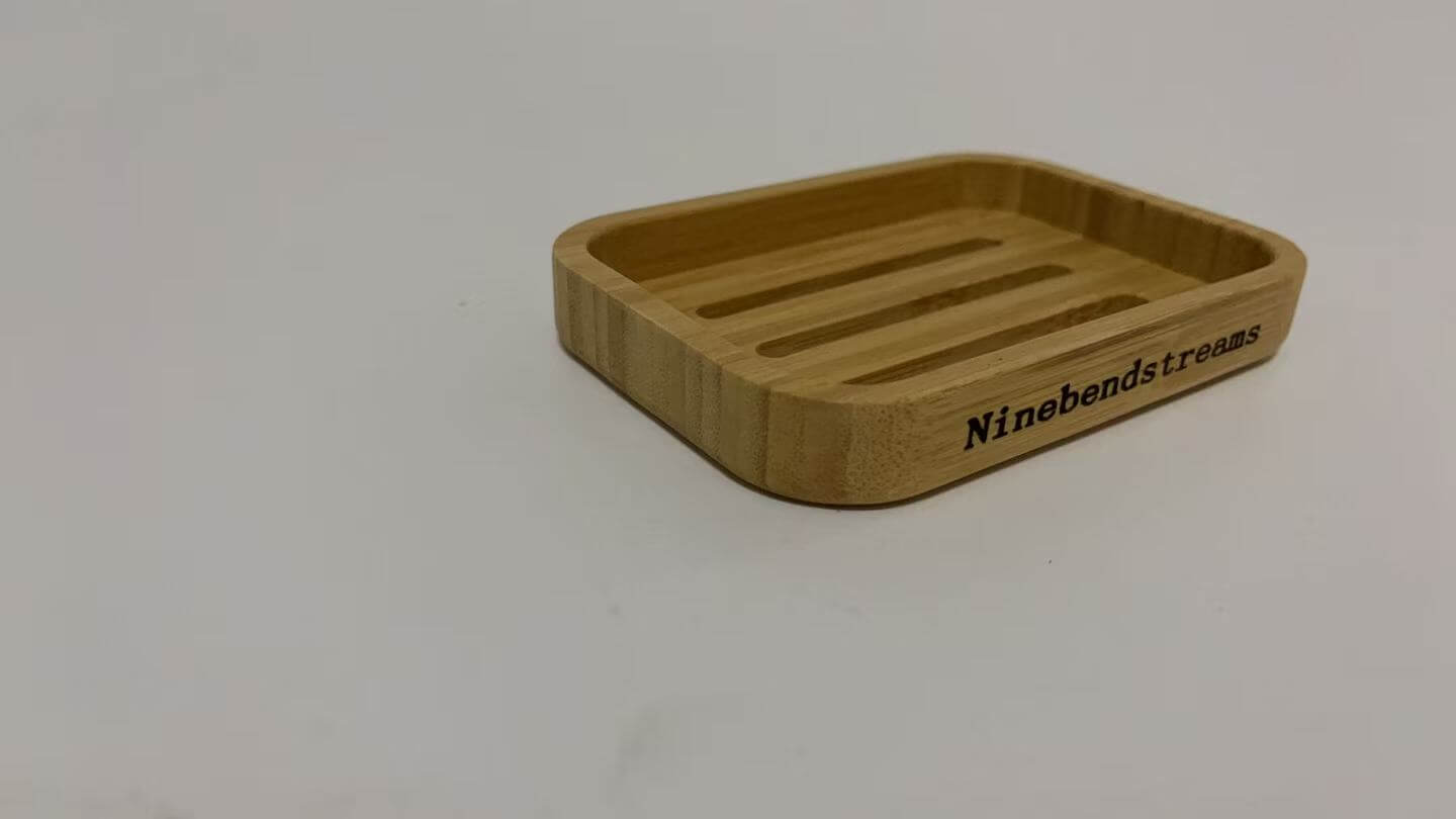 Ninebendstreams Modern Bamboo Fiber soap Holder and soap Dish Combination (Removable), Used in Kitchens, bathrooms, and bar Sinks