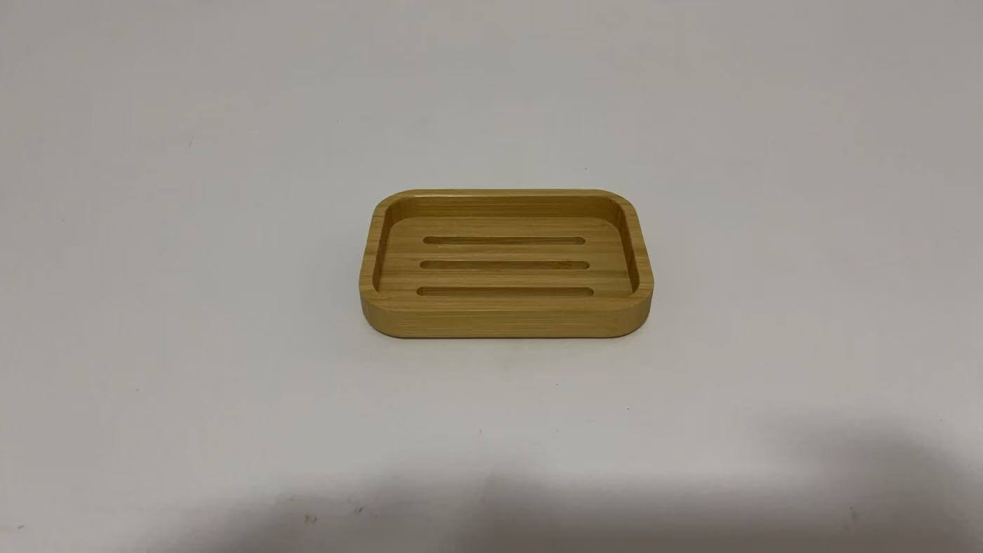 Ninebendstreams Modern Bamboo Fiber soap Holder and soap Dish Combination (Removable), Used in Kitchens, bathrooms, and bar Sinks